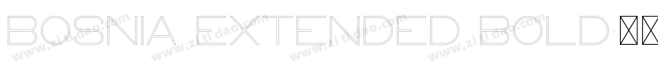 Bosnia Extended Bold字体转换